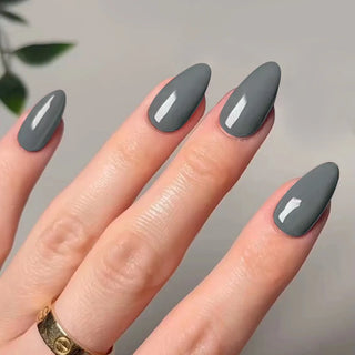  Classic Glossy Long Pointed Fake Nails Set cashymart