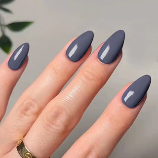  Classic Glossy Long Pointed Fake Nails Set cashymart