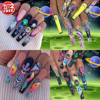  Coffin Press-On Nails cashymart