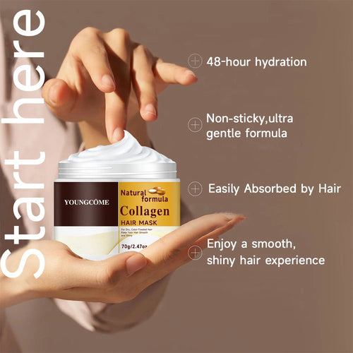  Collagen Keratin Hair Mask & Oil Control Moisturizer cashymart