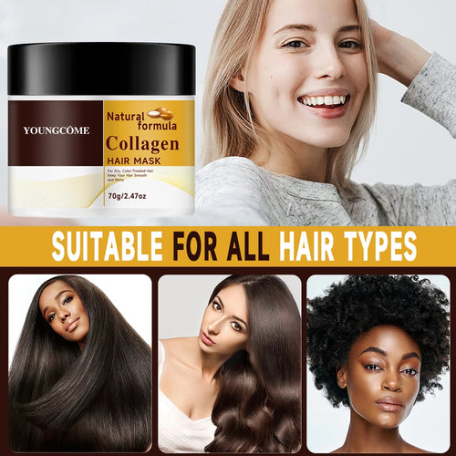  Collagen Keratin Hair Mask & Oil Control Moisturizer cashymart