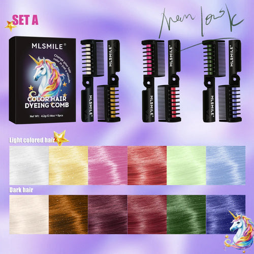  Color Hair Dyeing Comb cashymart