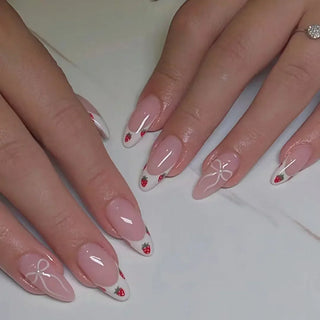  Colorful 3D Flower & Butterfly Press-On Nails cashymart