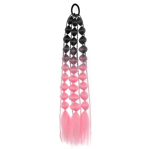  Colorful Bubble Braid Ponytail Extension cashymart