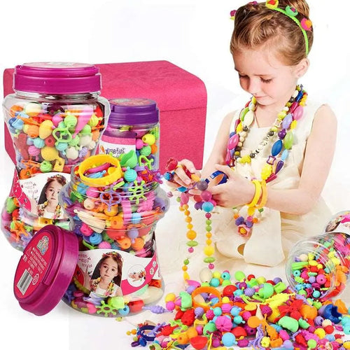  Colorful DIY Bead Craft Kit for Young Creators cashymart