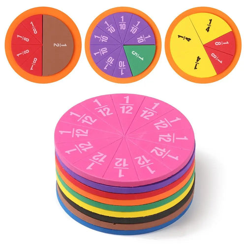  Colorful EVA Fraction Learning Set cashymart