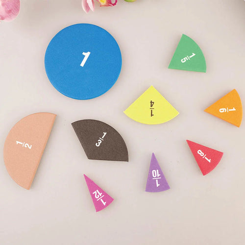  Colorful EVA Fraction Learning Set cashymart