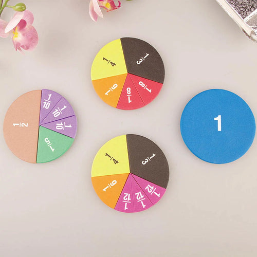  Colorful EVA Fraction Learning Set cashymart
