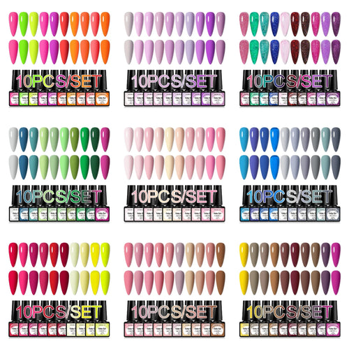  Colorful Gel Nail Polish Kit for Long Lasting Manicures cashymart