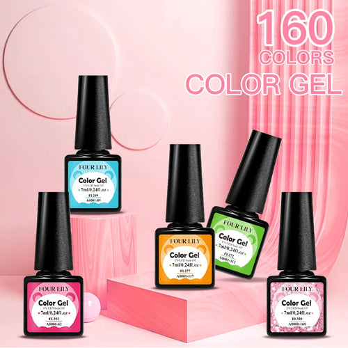  Colorful Gel Nail Polish Kit for Long Lasting Manicures cashymart