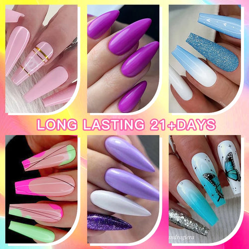  Colorful Gel Nail Polish Kit for Long Lasting Manicures cashymart