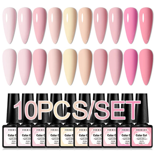  Colorful Gel Nail Polish Kit for Long Lasting Manicures cashymart