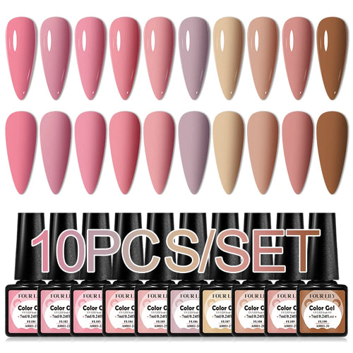  Colorful Gel Nail Polish Kit for Long Lasting Manicures cashymart