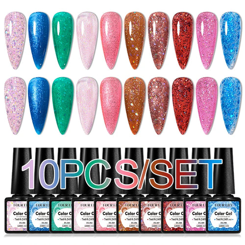  Colorful Gel Nail Polish Kit for Long Lasting Manicures cashymart