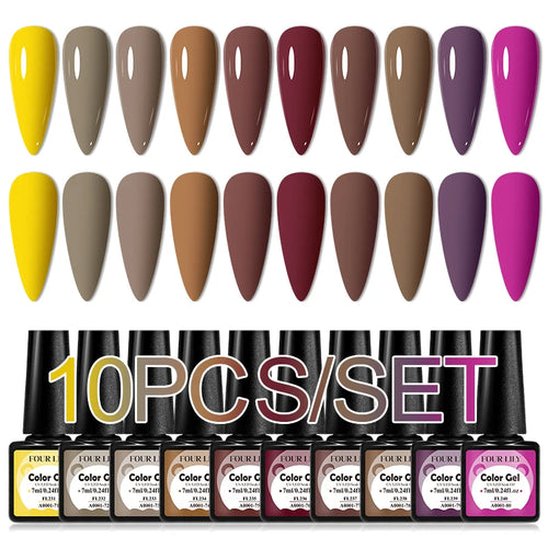  Colorful Gel Nail Polish Kit for Long Lasting Manicures cashymart