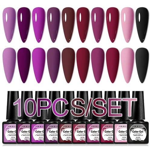  Colorful Gel Nail Polish Kit for Long Lasting Manicures cashymart