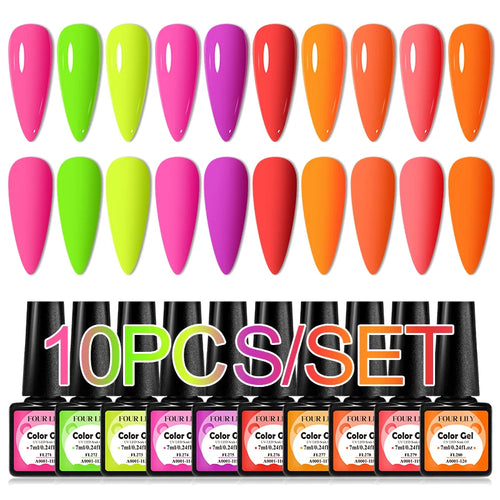  Colorful Gel Nail Polish Kit for Long Lasting Manicures cashymart