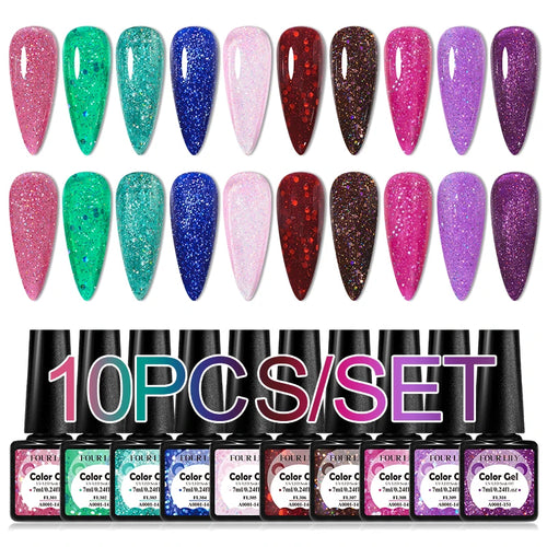  Colorful Gel Nail Polish Kit for Long Lasting Manicures cashymart