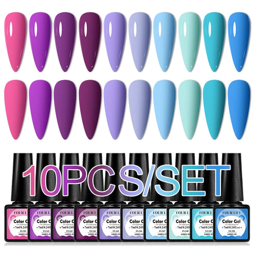  Colorful Gel Nail Polish Kit for Long Lasting Manicures cashymart