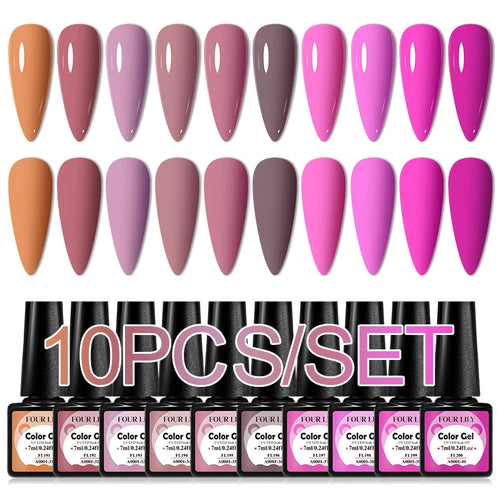  Colorful Gel Nail Polish Kit for Long Lasting Manicures cashymart