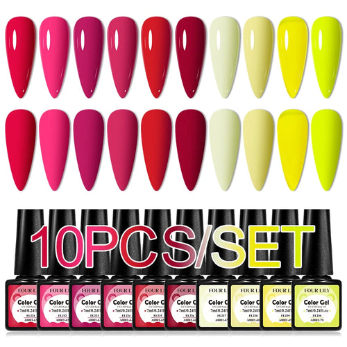  Colorful Gel Nail Polish Kit for Long Lasting Manicures cashymart