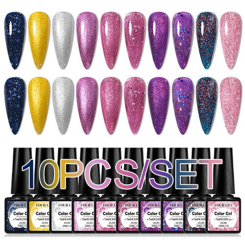  Colorful Gel Nail Polish Kit for Long Lasting Manicures cashymart