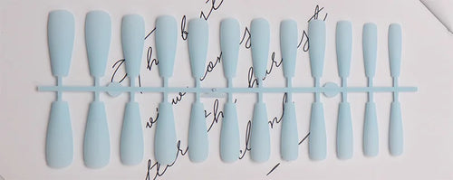  Colorful Matte Super Long Coffin Nails cashymart