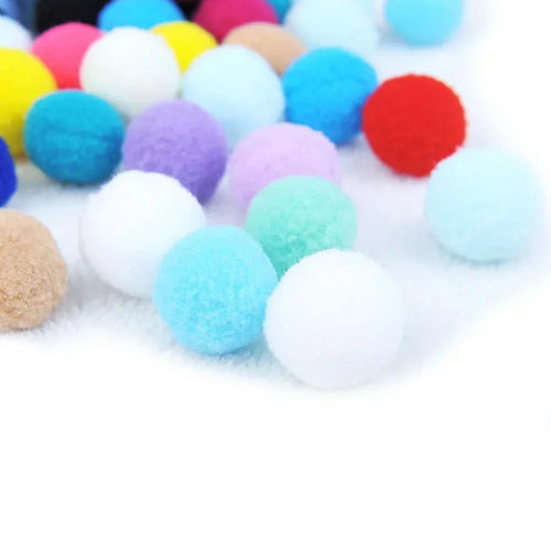  Colorful Plush Cat Balls cashymart