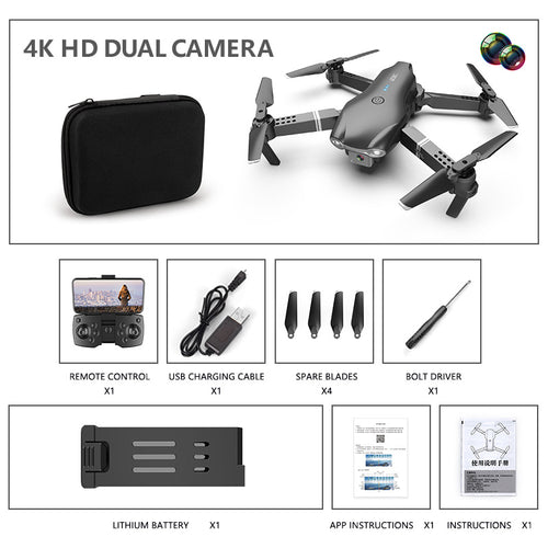  Compact Dual Camera Drone with Storage Bag cashymart