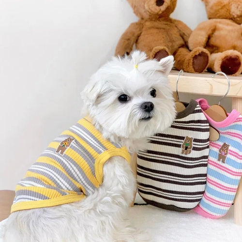  Cotton Rib Dog Shirt for Small Breeds cashymart