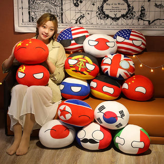  Country Ball Plush Toy Pendant Doll Collection cashymart