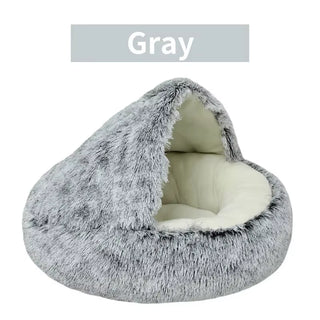  Cozy 2-in-1 Plush Cat Bed cashymart