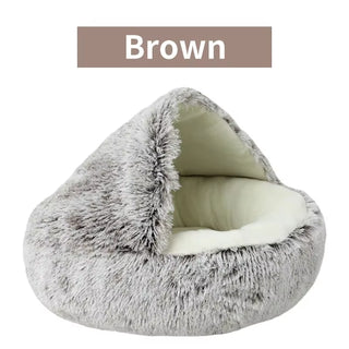  Cozy 2-in-1 Plush Cat Bed cashymart