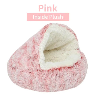  Cozy 2-in-1 Plush Cat Bed cashymart