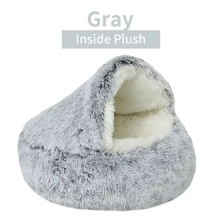  Cozy 2-in-1 Plush Cat Bed cashymart