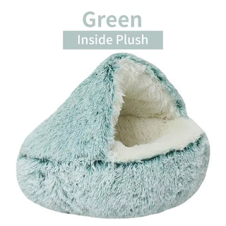  Cozy 2-in-1 Plush Cat Bed cashymart
