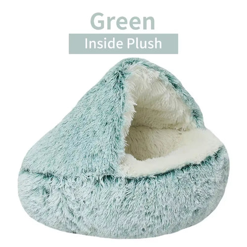  Cozy 2-in-1 Plush Cat Bed cashymart