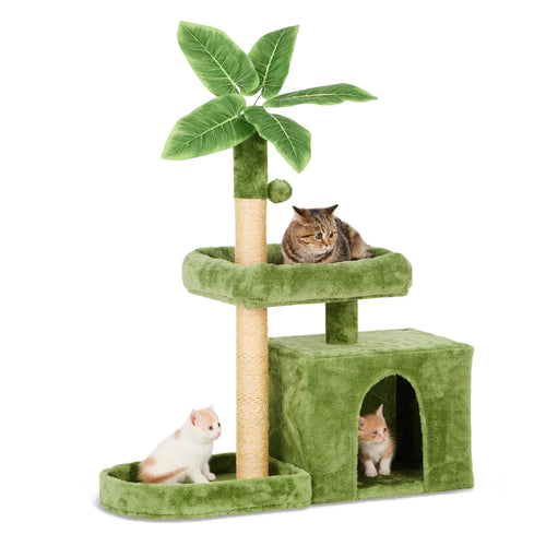  Cozy Leaf-Shaped Cat Tower cashymart