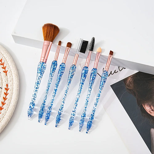  Creative Glitter Makeup Brush Set 7pcs cashymart