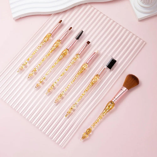  Creative Glitter Makeup Brush Set 7pcs cashymart