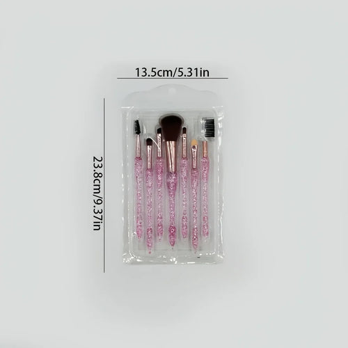  Creative Glitter Makeup Brush Set 7pcs cashymart
