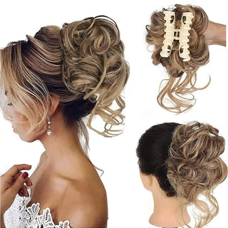  Curly Hair Bun Claw Clip Accessory cashymart