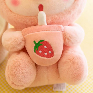  Cute 25cm Bubble Tea Pig Plush Toy cashymart