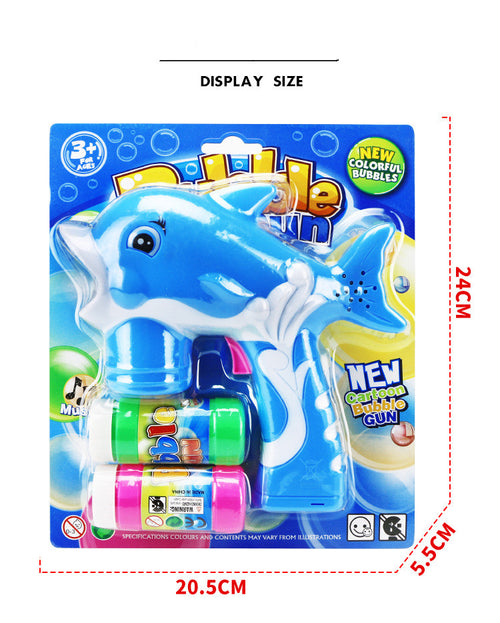  Cute Cartoon Dolphin Shape Bubble Gun cashymart