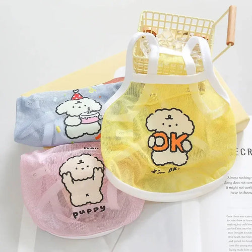 Cute Dog Mesh Tank Top for Spring Summer cashymart