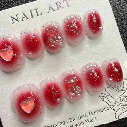  Cute Handmade Press On Nails Set cashymart