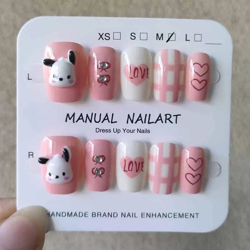  Cute Handmade Press On Nails Set cashymart