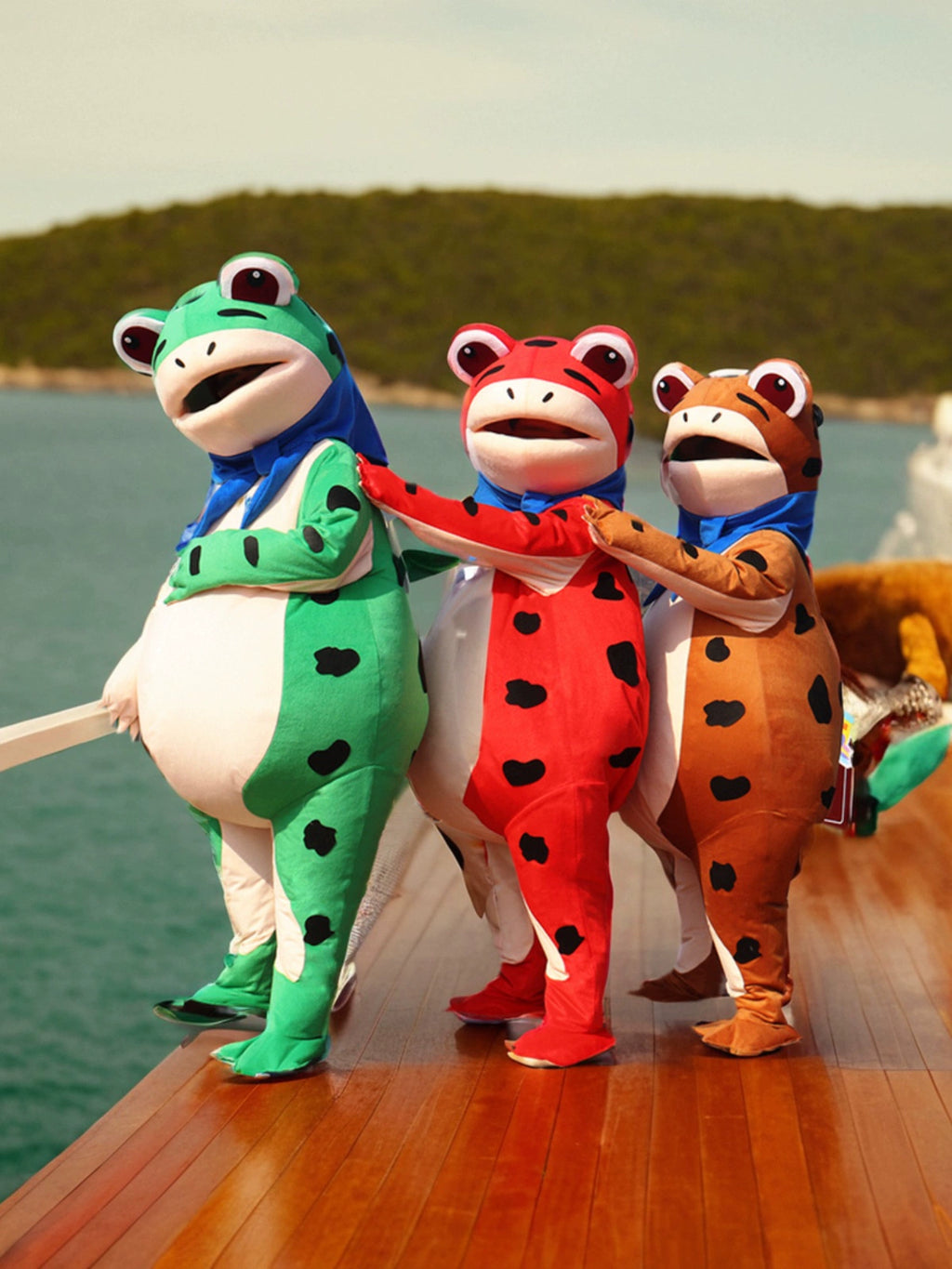 Cute Inflatable Frog Suit: Funny Toad Cartoon Doll Costume