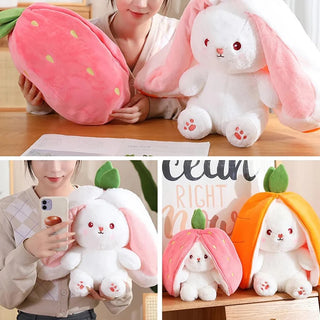  Cute Strawberry Carrot Rabbit Plush Toy 18-35cm cashymart