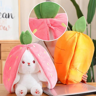  Cute Strawberry Carrot Rabbit Plush Toy 18-35cm cashymart